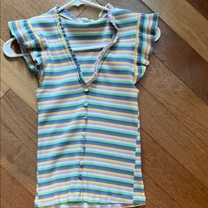 THML Multicolor Striped Kids Blouse